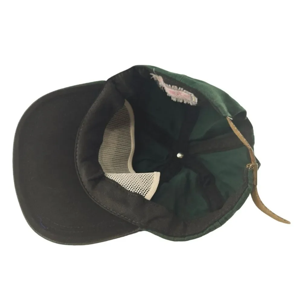 Vintage Colorado Sports Fremont Green Leather Strap Adjustable‎ One Size Cap